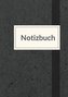 Notizbuch für die Arbeit - A5 liniert - 100 Seiten 90g/m² - Soft Cover anthrazit meliert