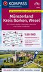 KOMPASS Fahrradkarte 3216 Münsterland, Kreis Borken, Wese 1:50.000
