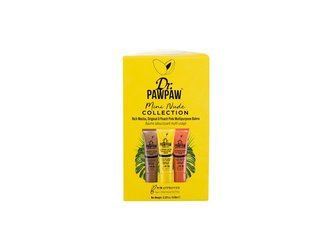 Dr. PAWPAW Mini Nude Collection multifunkční balzám Original Balm 10 ml + multifunkční balzám Tinted Balm Peach Pink 10 ml + multifunkční balzám Rich Mocha Balm 10 ml