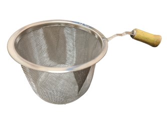 Čajové sítko nerez s bambusovou rukojetí XL - Ø 7,2 cm