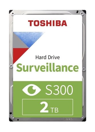 TOSHIBA HDD S300 Surveillance (SMR) 2TB, SATA III, 5400 rpm, 128MB cache, 3,5", BULK