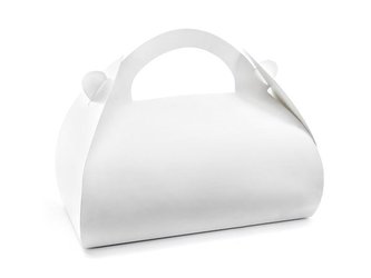 Krabička na výslužku kulatá bílá - 10 ks