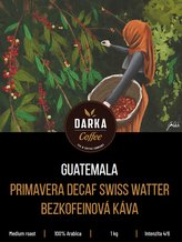 Guatemala Primavera Decaf Swiss Watter - bezkofeinová káva, balení 1 kg