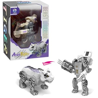 Robot transformujący - biały tygrys