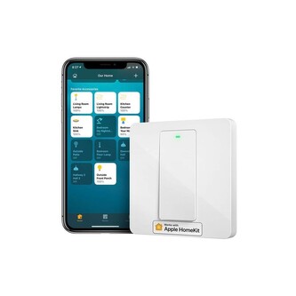 Meross Wi-Fi chytrý nástěnný vypínač s jedním dotykovým tlačítkem, dvoucestný