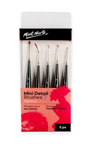 Mont Marte sada štětců MINI DETAIL č. 0033, 5ks, blistr
