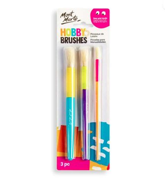 Mont Marte hobby sada štětců pro děti č.0034, 3ks, blistr