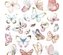 Naklejki boho butterflies 22szt