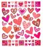 Naklejki serca 57szt