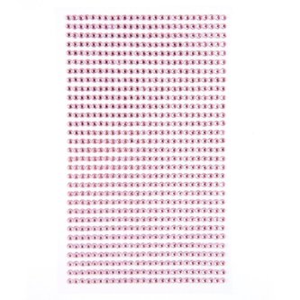 Kryształki samoprzylepne light pink 3mm 806szt