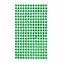 Kryształki samoprzylepne green 6mm 260szt