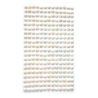 Kryształki samoprzylepne cream 6mm 260szt