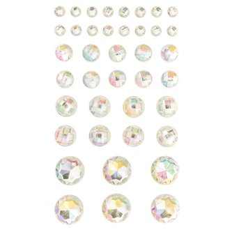 Kryształki samoprzylepne opal 40szt