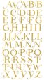 Naklejki brokatowe alfabet 50szt