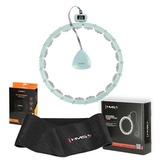 SET HHM14 + BR163 ZELENÁ HULA HOOP OBRUČ SE ZÁVAŽÍM A POČÍTADLEM HMS