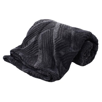 HOME ELEMENTS Deka 150 x 200 cm, 220 GSM, Šedá se vzorem