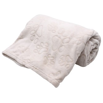 HOME ELEMENTS Deka 150 x 200 cm, 220 GSM, Bílá se vzorem