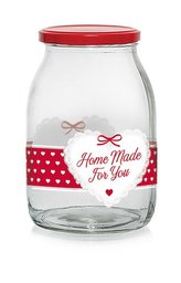 SKLENICE S VÍČKEM 1L HOME MADE FOR YOU