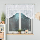 Dekorační oblouková krátká záclona RENATA 80 bílá 250x80 cm MyBestHome