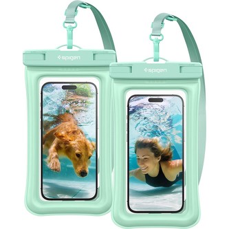 Spigen Aqua Shield voděodolné pouzdro A601 2 Pack mátové