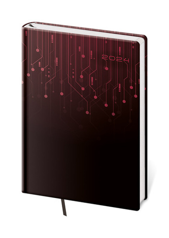 Týdenní diář A5 Vario Black design