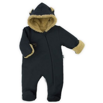 Zimní kojenecký overal Nicol Miki graphite - velikost 56 (0-3m)