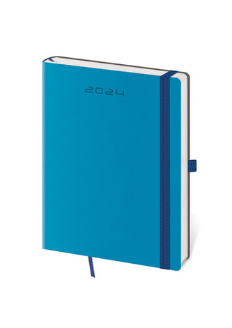 Diář 2024 týdenní B6 Flexies - modrá