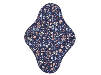 Noční vložka (Bambusové froté s PUL) - Džínová louka (bavlněný úplet)