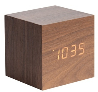 Designový LED budík - hodiny 5655DW Karlsson 8cm
