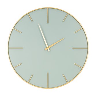 Nástěnné hodiny GREEN zelená O 60 cm Mybesthome