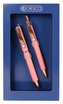 Pióro + długopis Master w etui GB różowy