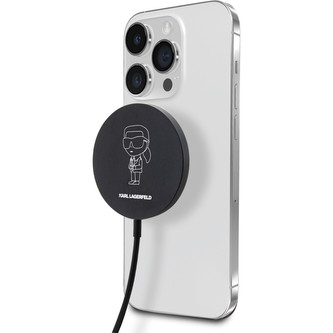 Karl Lagerfeld Ikonik NFT MagSafe nabíječka 15W černá