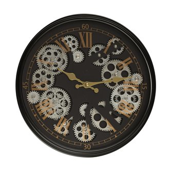 Nástěnné hodiny GAMA černá O 35 cm Mybesthome