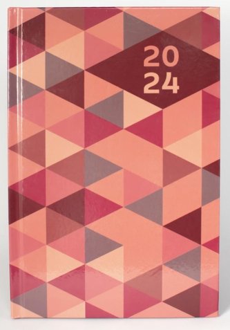 Terminarz 2024 tygodniowy A5 laminowany MIX