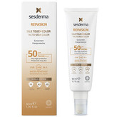 Sesderma Tónovaný ochranný krém na obličej SPF 50 Repaskin Silk Touch Color Facial 50 ml woman