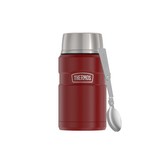 Termoska na jídlo se skládácí lžící a šálkem - rustic red