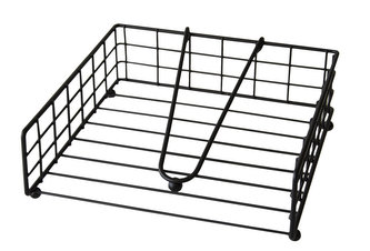 stojánek na ubrousky 21x21x7cm drát.ČER