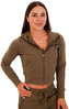 GymBeam Dámská mikina Zip-up TRN Olive L