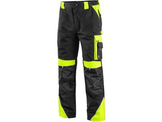 Kalhoty do pasu CXS SIRIUS BRIGHTON, černo-žlutá, vel. 50