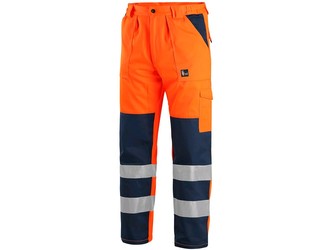 Kalhoty CXS NORWICH, výstražné, pánské, oranžovo-modré, vel. 54