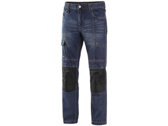Kalhoty jeans NIMES I, pánské, modro-černé, vel. 52