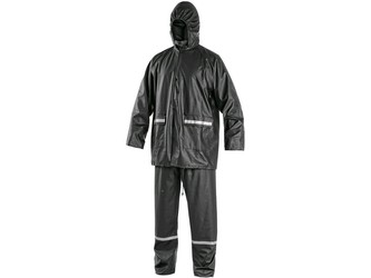 Oblek CXS PU, nepromokavý, antracitový, vel. XL