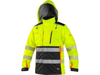 Bunda CXS BENSON, výstražná, zateplená, žluto-černá, vel. XL