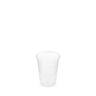 Sklenky číre PET 5cl /40ks/