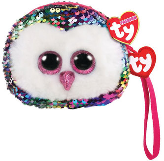 TY Fashion Sequins peněženka s otočnými flitry OWEN - sova