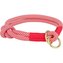 Soft Rope kulatý polostahovací obojek, L-XL: 55 cm/ 10 mm, červená/krémová