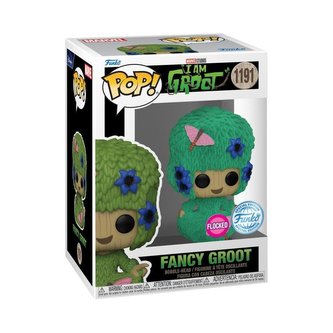 Funko POP Marvel: I Am Groot - Groot w/Marie Hair (FLOCKED exclusive special edition)