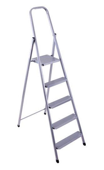 SCHŮDKY SKLÁDACÍ OCELOVÉ 5 STUPŇŮ NOSNOST 150KG