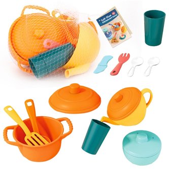 Zestaw naczyń plastikowych - 11el