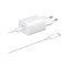Samsung síťová nabíječka EP-TA800EWE + kabel EP-DA705BWE USB-C, 25W, bílá, (bulk)